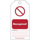 BRADY - 307676 - 5 tagout: cartellini di segnalazione riscrivibili.