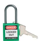 BRADY - Lucchetti per lockout compatti Brady - 6 pezzi, arco 38 mm, chiavi diverse.