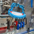 BRADY - Porta lucchetti di sicurezza e targhette – blu