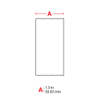 BRADY - Label 1.3" x 50' Polyester WT