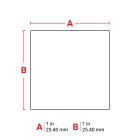 BRADY - Label 1x1" Polyester WT RL/250
