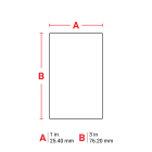 BRADY - Label 1x3 Metallized LT GR 100