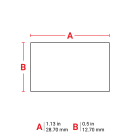 BRADY - Lbl .5 Hx1.13 Polyester RL/500