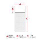 BRADY - Lbl 1.5 x 0.25 Lam Vinyl 750