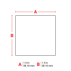 BRADY - Label 1.5x1.5 Vinyl Cloth 250