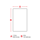 BRADY - Label 4x1.5 Vinyl Cloth WT 100
