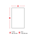BRADY - Label 6x1.5" Vinyl Cloth WT 50