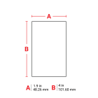 BRADY - Label 1.9x4" Metallized SL 100