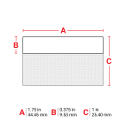 BRADY - Label 1 x 1.75 Lam Vinyl 250