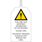 BRADY - Cartellini di sicurezza Brady 241701