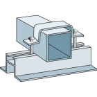 BRADY - 2 staffe di fissaggio per palo 40 x 40 mm