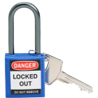 BRADY - Lucchetti di sicurezza compatti Brady con arco da 38 mm – chiavi diverse