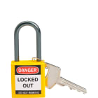 BRADY - Lucchetti di sicurezza compatti Brady con arco da 38 mm – chiavi diverse