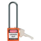 BRADY - Lucchetti di sicurezza compatti Brady con arco da 75 mm – chiavi diverse