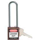 BRADY - Lucchetti di sicurezza compatti Brady con arco da 75 mm – chiavi diverse