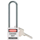 BRADY - Lucchetti di sicurezza compatti Brady con arco da 75 mm – chiavi diverse