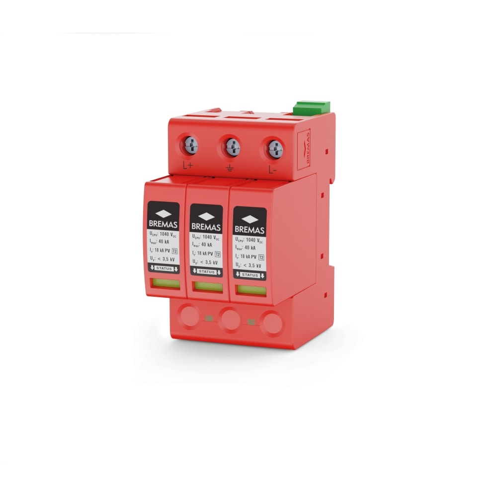 BREMAS ERSCE - SCARICATORE T2 PV 1040VDC + CONTATTO STA