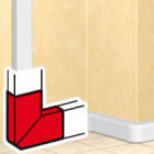 BTICINO - canale portapparecchi 105x65mm sistema - angolo piano 010787