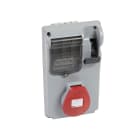 BTICINO - Presa interbloccata compatta 3P+T IP44 In= 16A, Vn=400Vac 057277