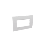 BTICINO - Interlink - placca 4 moduli LivingLight bianca per colonne curve