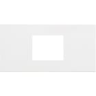 BTICINO - Placca per 2 moduli DIN bianca 16136D/2