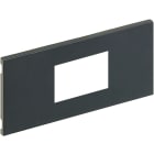 BTICINO - Placca per 2 moduli DIN grigia 16136D/2G