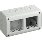 BTICINO - custodia IP40 composta da base e coperchio - 2+2 moduli Màtix 25404/2