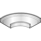 LEGRAND - Curva piana a 90 solo base. Altezza: 25 mm