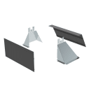 LEGRAND - Attacco a quadro. Larghezze fino a 400 mm 349850