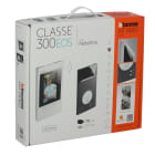 BTICINO - Kit video vivavoce connesso con pulsantiera Linea 3000 black e videocitofono Classe 300EOS