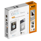 BTICINO - Kit video vivavoce connesso con pulsantiera Linea 3000 grigia e videocitofono Classe 300EOS bianco