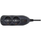 BTICINO - Multipresa con 4 prese 2P+T bipasso 10/16A - grigia 3695GB