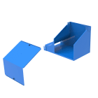 LEGRAND - Curva sinistra in salita a 90° con variazione di piano. Altezza: 100 mm