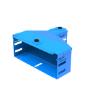 LEGRAND - Adattatore di altezza/larghezza sinistro. Riduzione altezza: da 80 mm a 53 mm. Riduzione larghezza: da 200 mm a 50 mm.