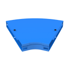 LEGRAND - Curva piana a 45 con coperchio. Altezza: 50 mm