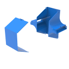 LEGRAND - Incrocio verticale con variazione di piano. Altezza: 100 mm