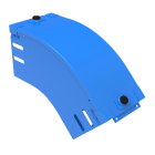 LEGRAND - Curva in discesa a 45° con coperchio. Altezza: 100 mm