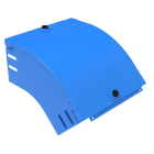 LEGRAND - Curva in discesa a 45° con coperchio. Altezza: 100 mm