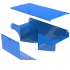 LEGRAND - Derivazione verticale a T in discesa con variazione di piano. Altezza: 100 mm