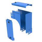 LEGRAND - Curva sinistra in discesa a 90° con variazione di piano. Altezza: 100 mm 484700