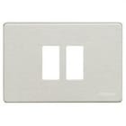 BTICINO - Placca Magic 2 moduli per scatola tonda