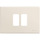 BTICINO - Placca Magic 2 moduli per scatola tonda