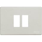 BTICINO - Placca Magic 2 moduli per scatola tonda 500/23/X