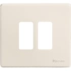 BTICINO - Placca Magic 2 moduli per scatola tonda 500/2/R