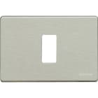 BTICINO - Placca Magic 1 modulo per scatola tonda e rettangolare 503/1/AL