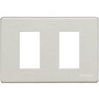 BTICINO - Placca Matix 2 moduli per scatola rettangolare 503/2A/AL