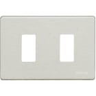 BTICINO - Placca Magic 2 moduli per scatola rettangolare 503/2/AL