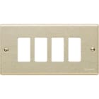 BTICINO - Placca Magic 4 posti per supporto 504R