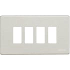 BTICINO - Placca Magic 4 posti per supporto 504S 504/4/R