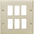 BTICINO - Placca Magic 6 posti (3+3) per supporto 506R 506/6